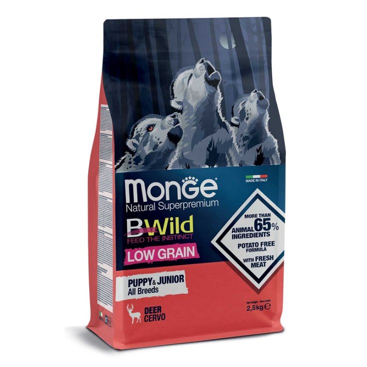 BWild Low Grain Puppy & Junior All Breeds con Cervo - 12KG