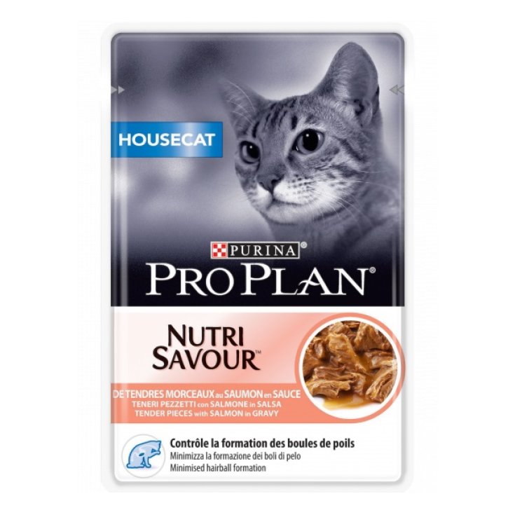 Pro Plan Nutri Savour Housecat Teneri Pezzetti con Salmone in Salsa - 85GR