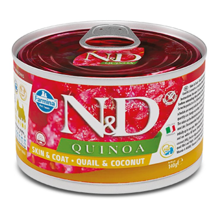 Natural & Delicious Quinoa Skin & Coat Mini con Quaglia e Cocco	 - 140GR