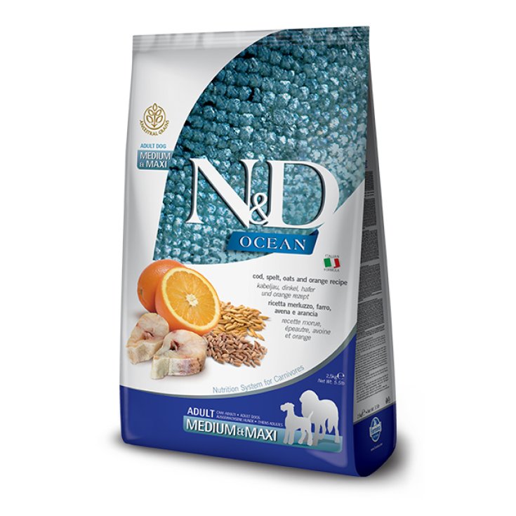 Natural & Delicious Ancestral Grain Adult Medium con Merluzzo e Arancia - 2,50KG