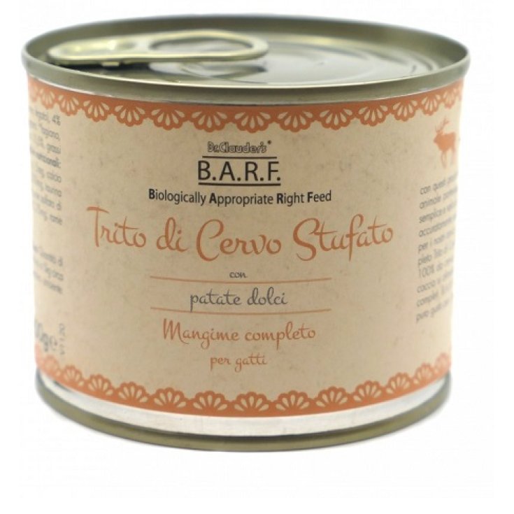 Barf Menu Completo Trito di Cervo per Gatti - 200GR