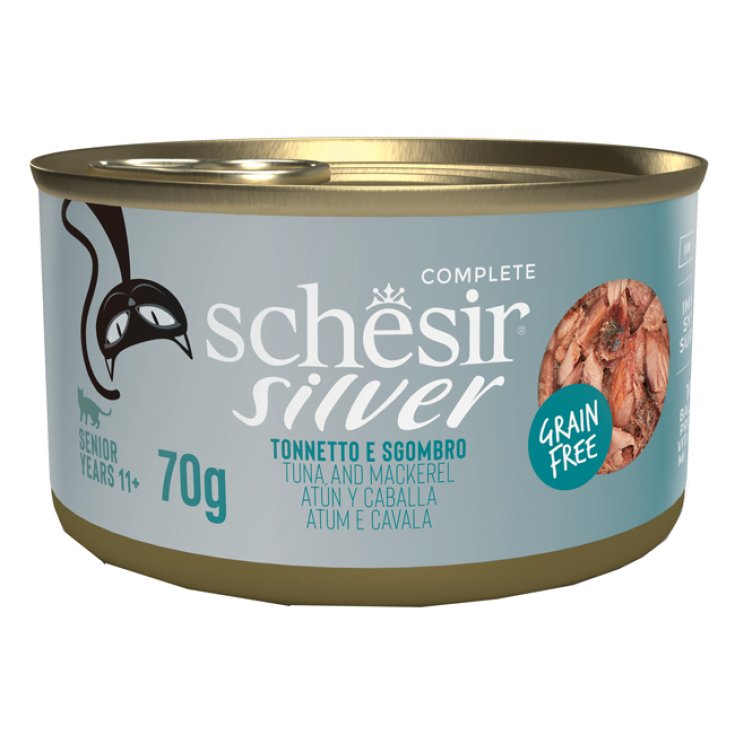 Silver Senior Cat Tonno e Sgombro Filetti in Brodo - 70GR