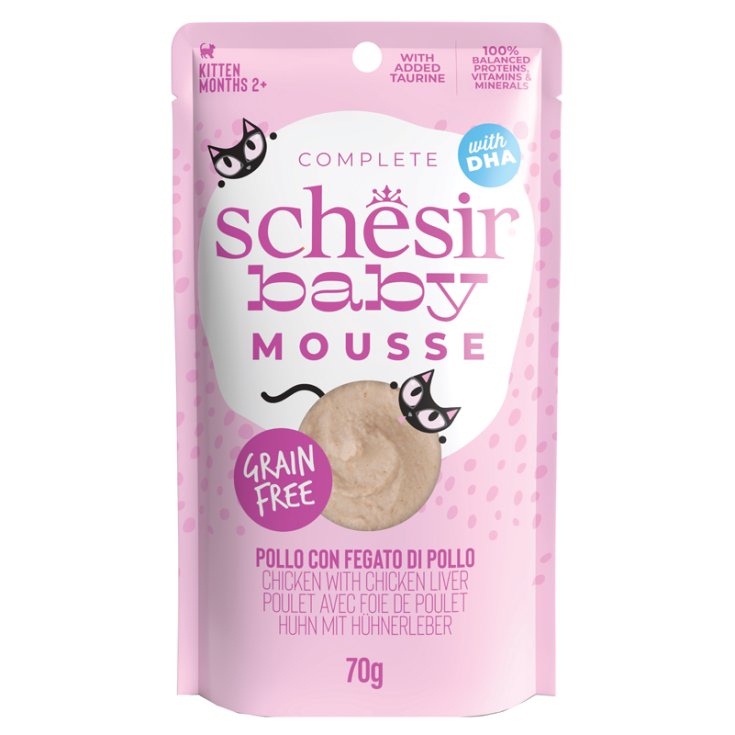 Baby Mousse Pollo e Salmone per Kitten - 70GR
