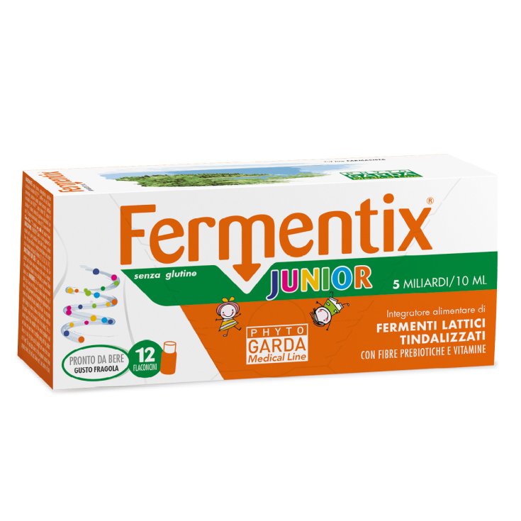 FERMENTIX JUNIOR 5 Miliardi Phyto Garda 12 Flaconcini Fragola