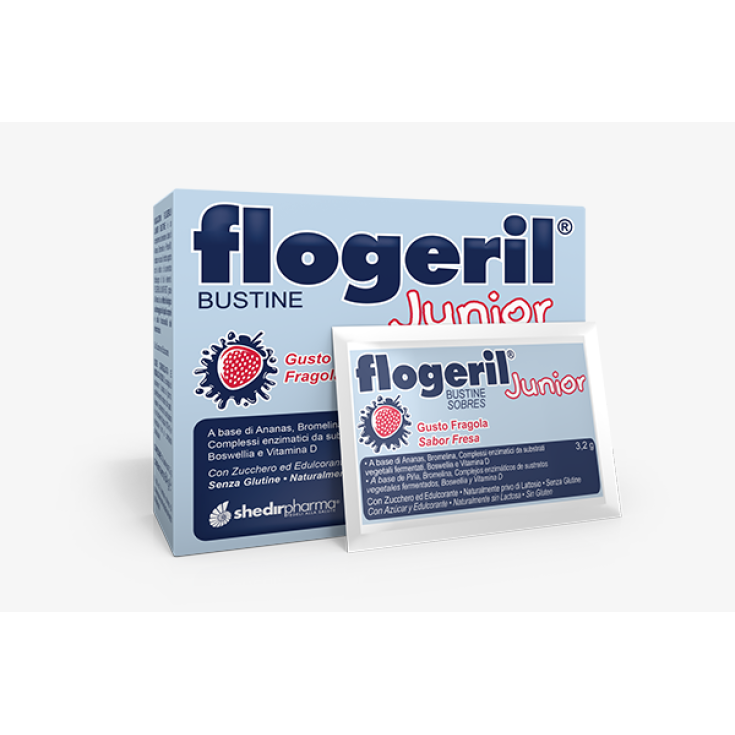 Flogeril&reg; Junior Gusto Fragola ShedirPharma&reg; 20 Bustine