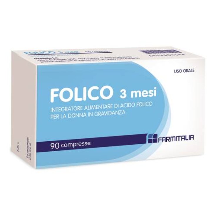 Folico 3 Mesi Farmitalia 90 Compresse