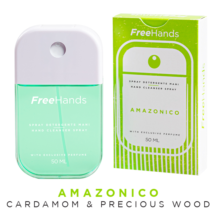 FreeHands Spray Detergente Mani Fragranza Amazonico 50ml