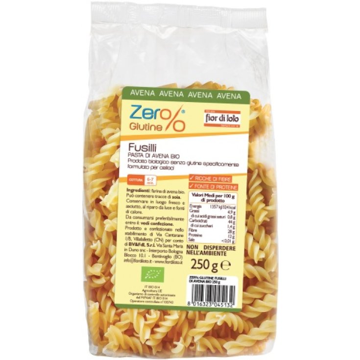 Fusilli Di Avena Bio Fior Di Loto Zer%Glutine&reg; 250g