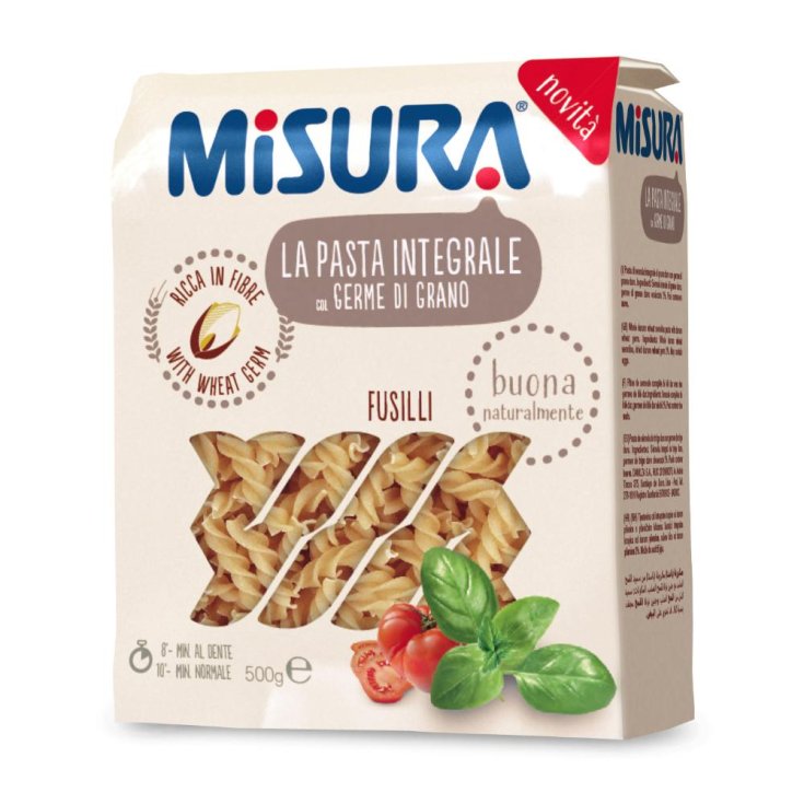 Fusilli Integrali Con Germe Di Grano Misura 500g