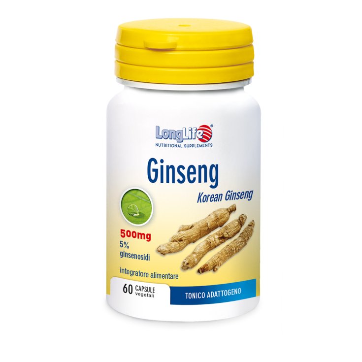 Ginseng 500mg LongLife 60 Capsule Vegetali