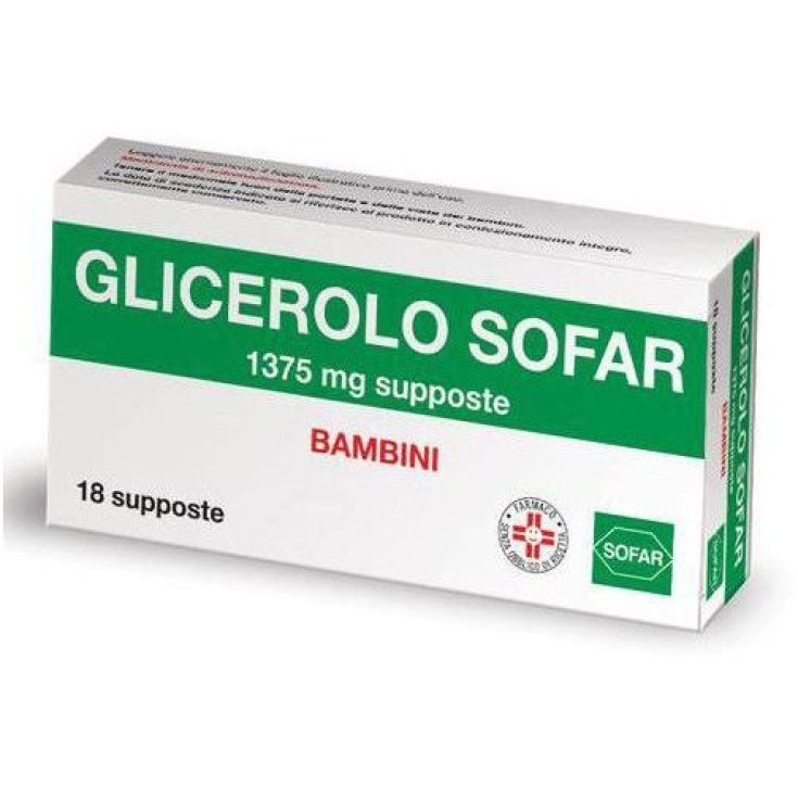 Glicerolo 1375mg Bambini Sofar 18 Supposte