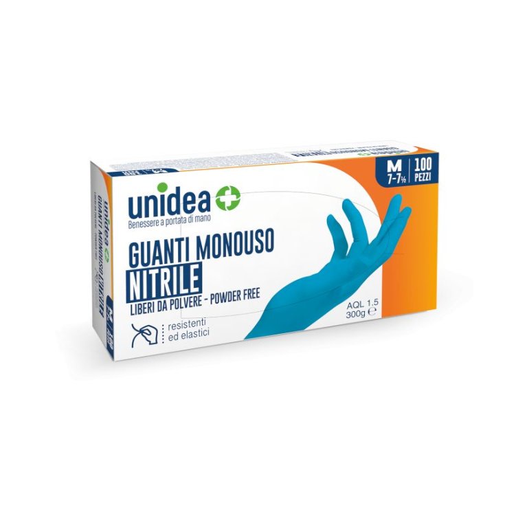 GUANTI NITRILE unidea Misura M 100 Pezzi