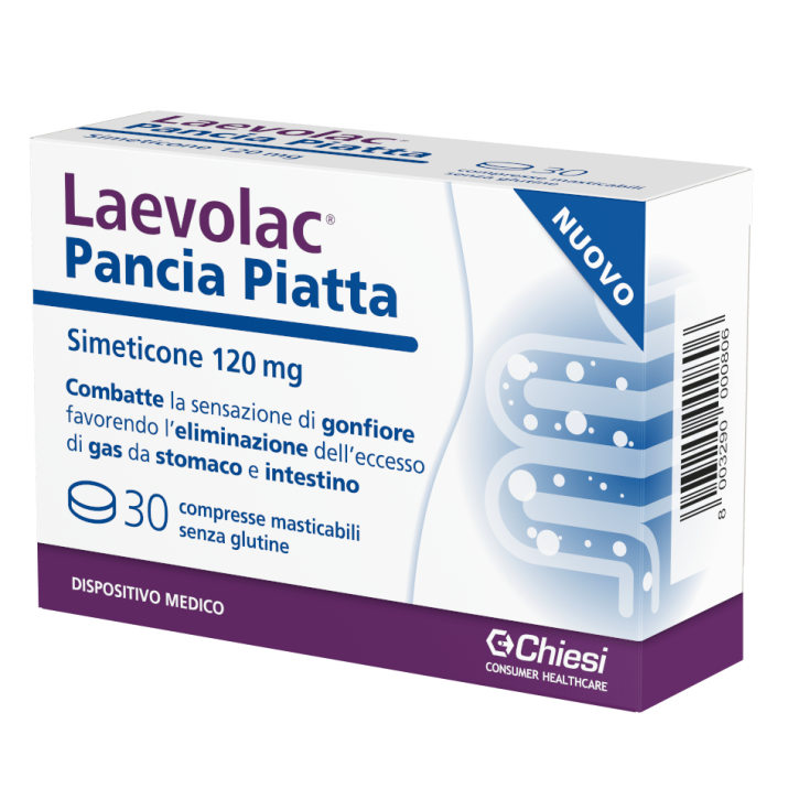 Laevolac Pancia Piatta Chiesi 30 Compresse Masticabili Laevolac Pancia Piatta Chiesi 30 Compresse Masticabili