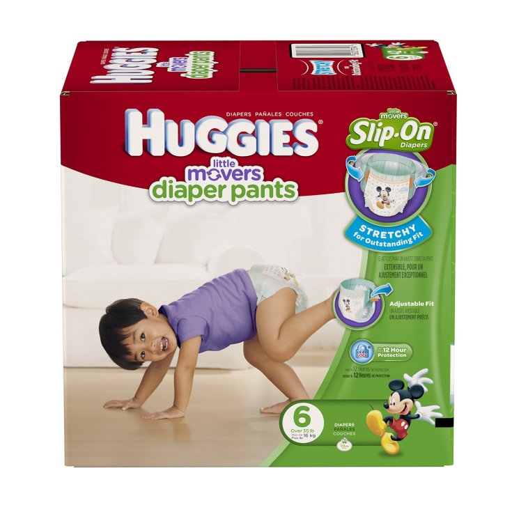 Little Movers Diaper Pants Huggies&reg; Pannolini 13 Pannolini Taglia 6