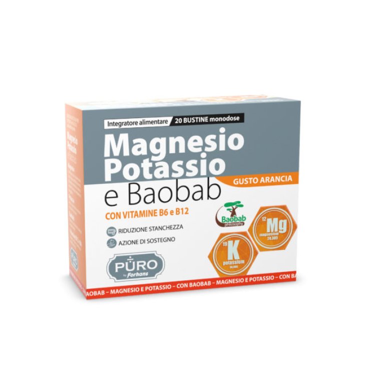 MAGNESIO POTASSIO E BAOBAB PURO By Forhans 20 Bustine