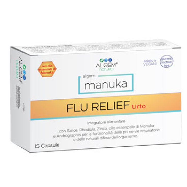Manuka Flu Relief Urto Algem 15 Capsule