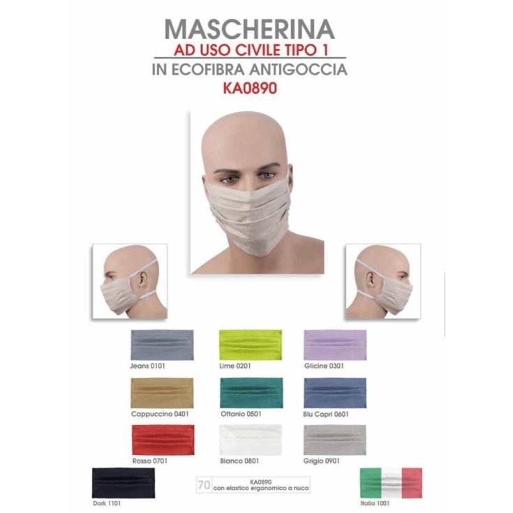 Mascherina KA0890 Colore Italia 1 Pezzo