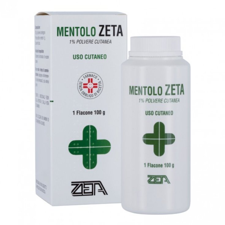 Mentolo 1% Polvere Cutanea ZETA 100g
