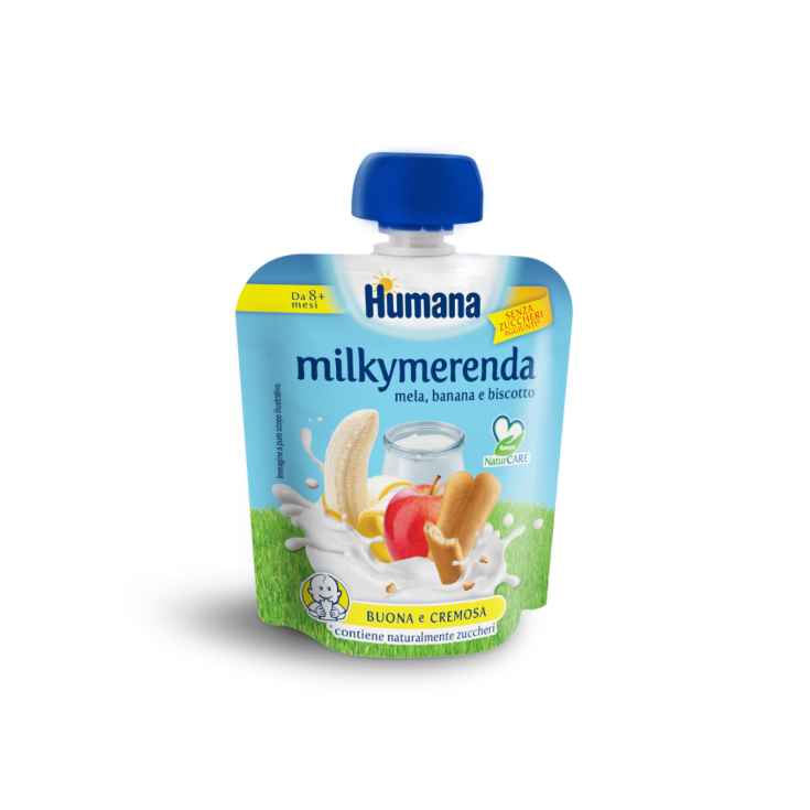Milkymerenda Mela Banana Biscotto Humana 100g