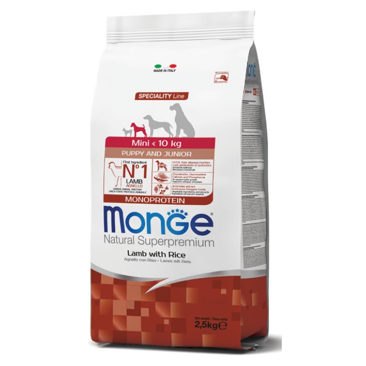 Natural Superpremium Mini Puppy & Junior Agnello e Riso - 2,50KG