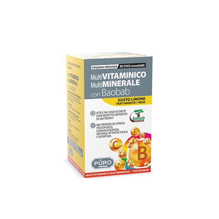 Multivitaminico Multiminerale Con Baobab PURO 30 Stick