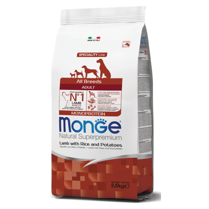 Natural Superpremium All Breeds Adult Agnello Riso e Patate - 2,50KG