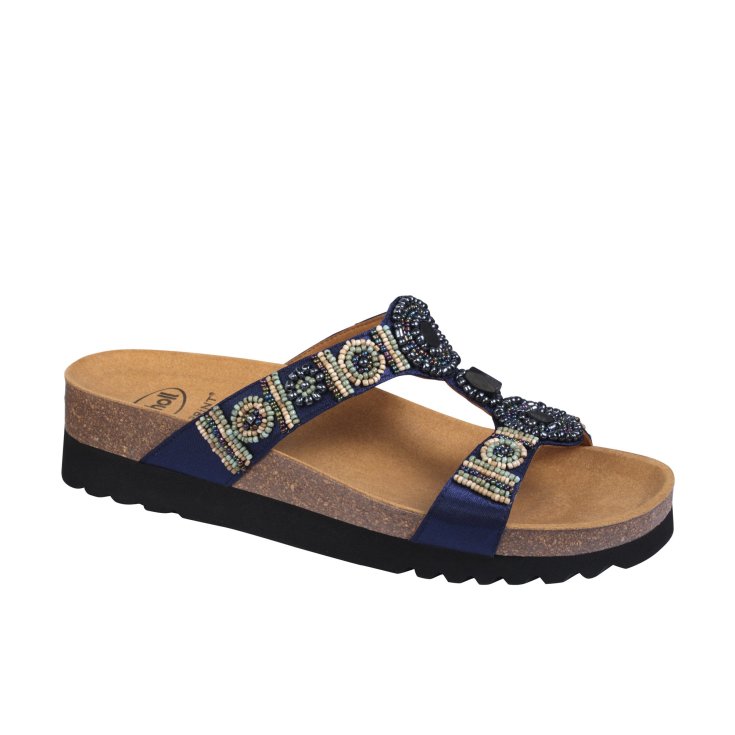 New Bogot&agrave; Scholl&reg; Sandalo Donna Bioprint&reg; Blu Misura 39