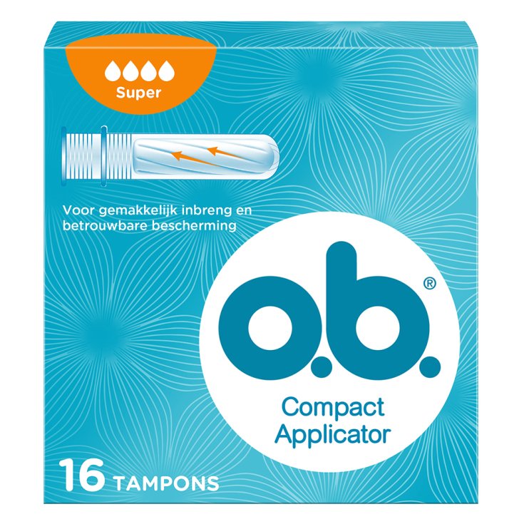 o.b.&reg; Compact Applicator - Super 16 Pezzi