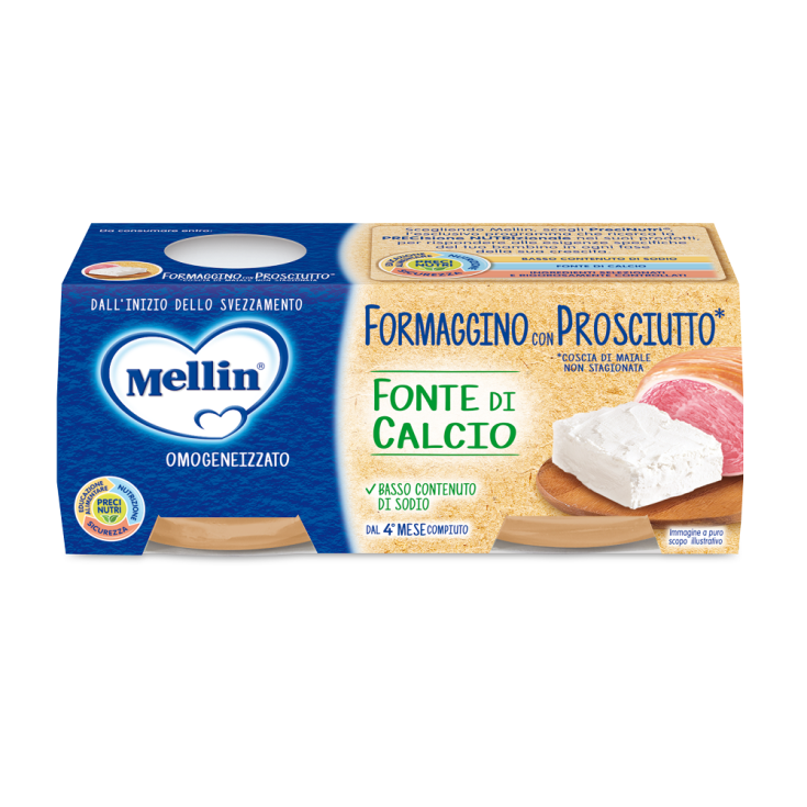 Formaggino E Prosciutto Mellin 2x80g