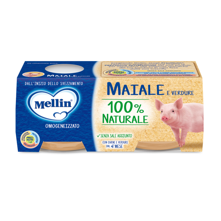 Omogeneizzati Di Carne Maiale E Verdure Mellin 2x80g