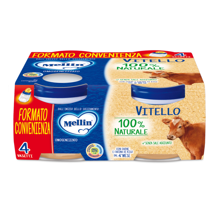Omogeneizzati Di Carne Vitello Mellin 4x80g