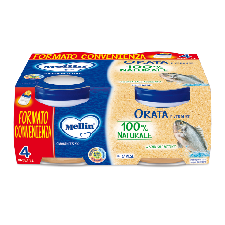 Orata E Verdure Mellin 4x80g