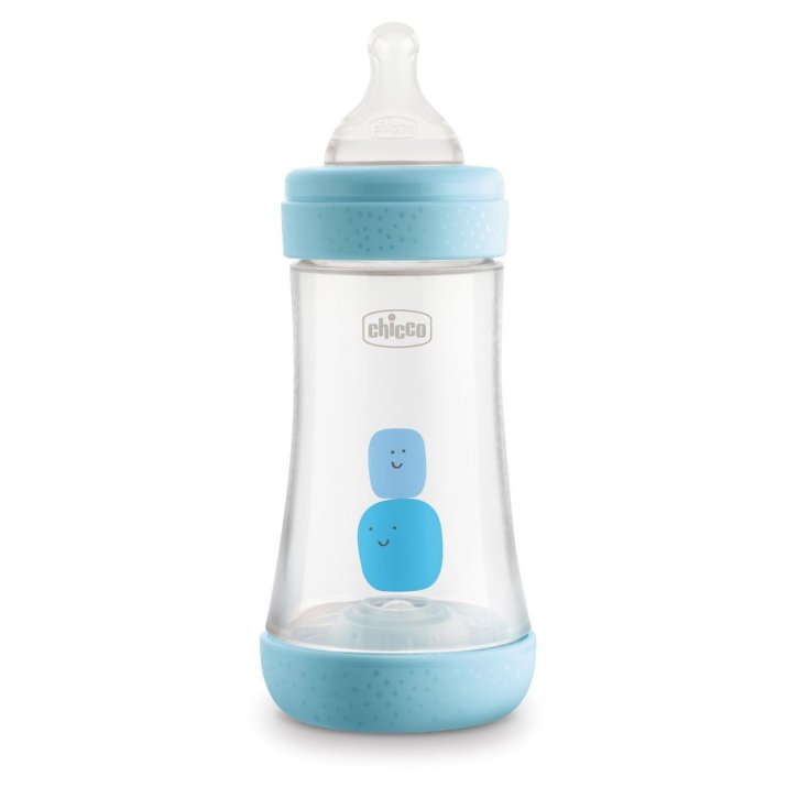 PERFECT 5 Flusso Medio 2 Fori Chicco&reg; 1 Biberon Bimbo 240ml