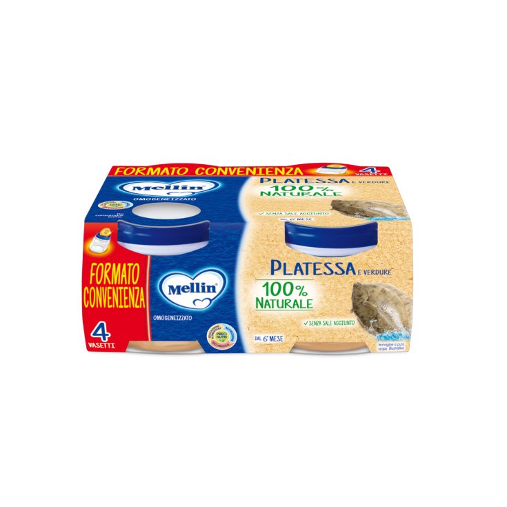 Platessa E Verdure Omogeneizzato MELLIN 4x80g