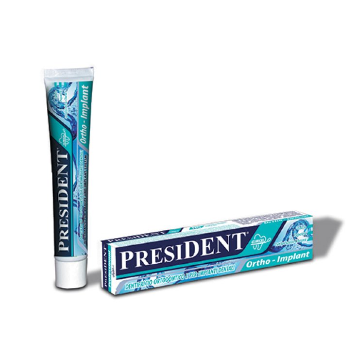 PresiDent Ortho-Implant Dentifricio Ortodontico E Per Impianti Dentali 75ml