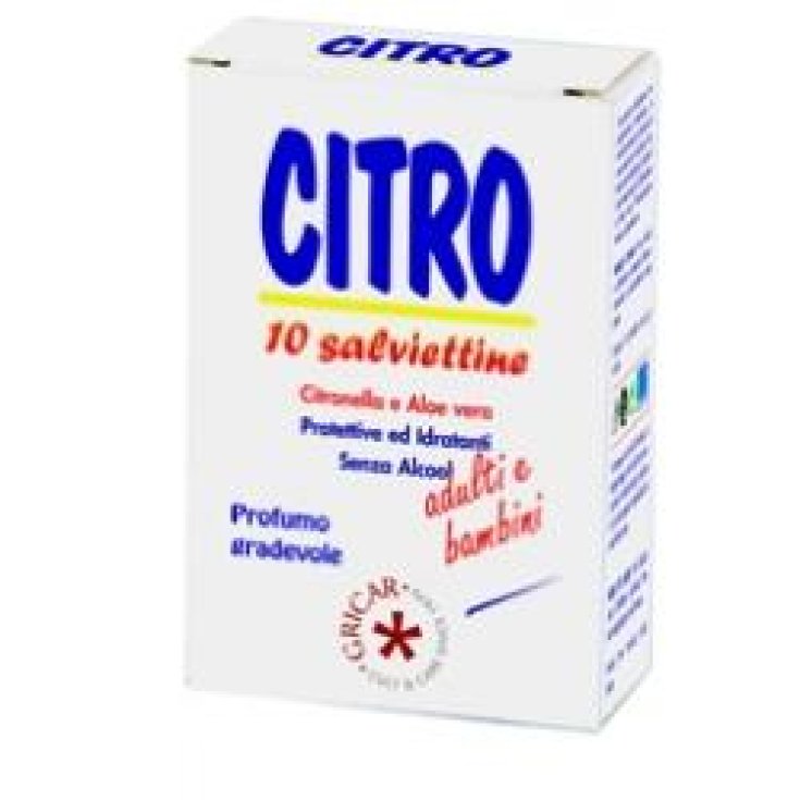 Gricar Citro Salviettine Protezione 10 Pezzi