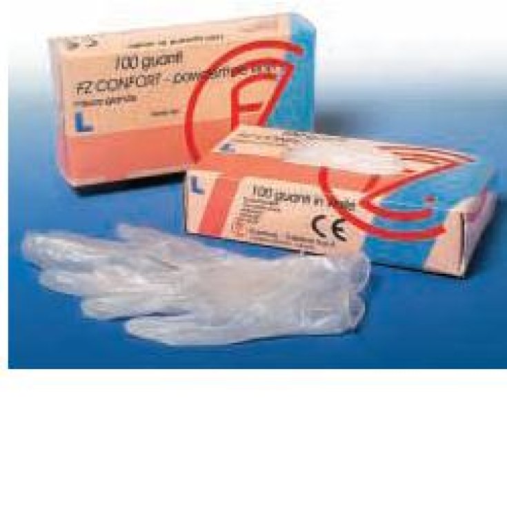 Farmac Zabban Guanto Esplor Vinile Senza Polvere Taglia XL 100 Pezzi