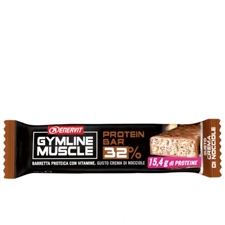 GymLine Muscle Protein Bar 32% Crema Di Nocciole Enervit 48g