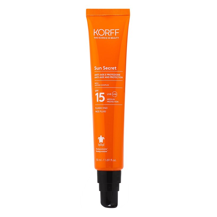 Protezione Anti-Et&agrave; Fluido Viso SPF15 Sun Secret Air KORFF 50ml