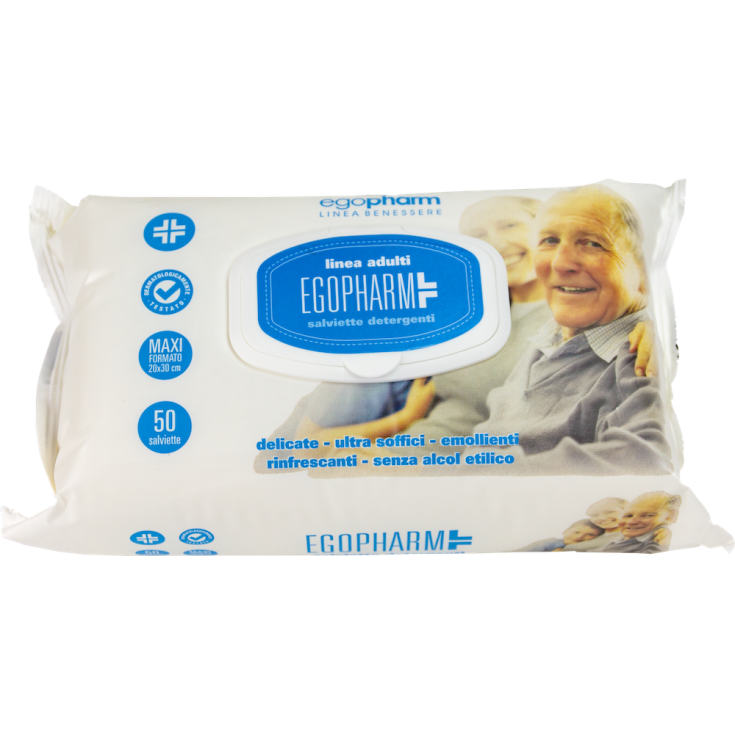 Salviette Detergenti Per Adulti Egopharm 50 Pezzi
