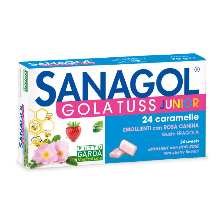 SANAGOL GOLA TUSS JUNIOR Phyto Garda 24 Caramelle Fragola