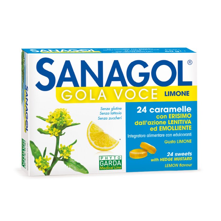 SANAGOL GOLA VOCE LIMONE Phyto Garda 24 Caramelle