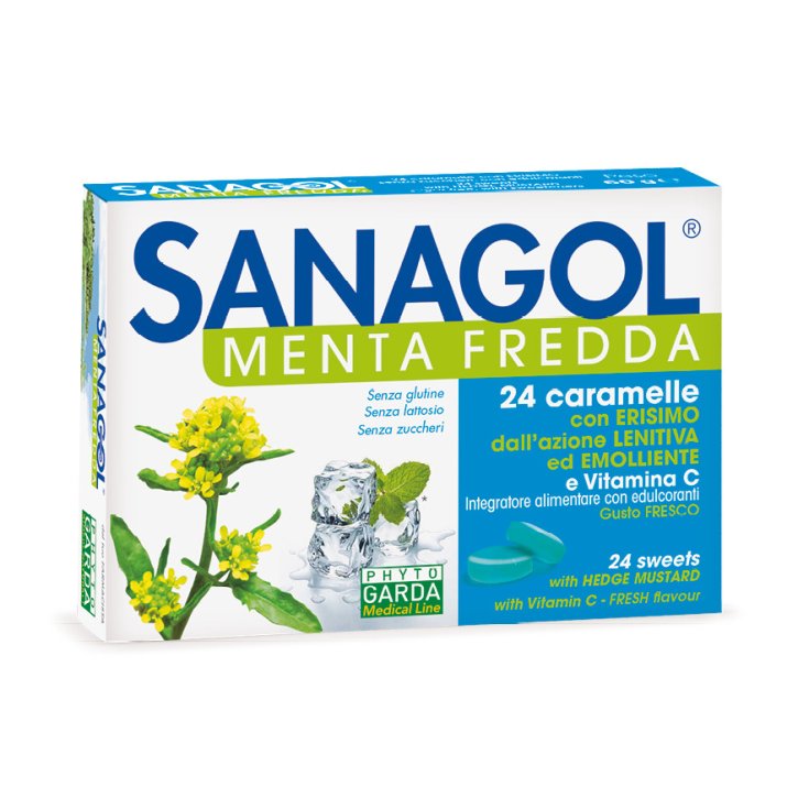SANAGOL MENTA FREDDA Phyto Garda 24 Caramelle