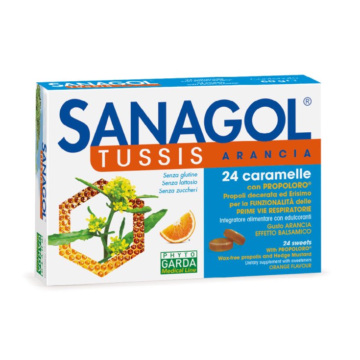 SANAGOL TUSSIS ARANCIA Phyto Garda  24 Caramelle