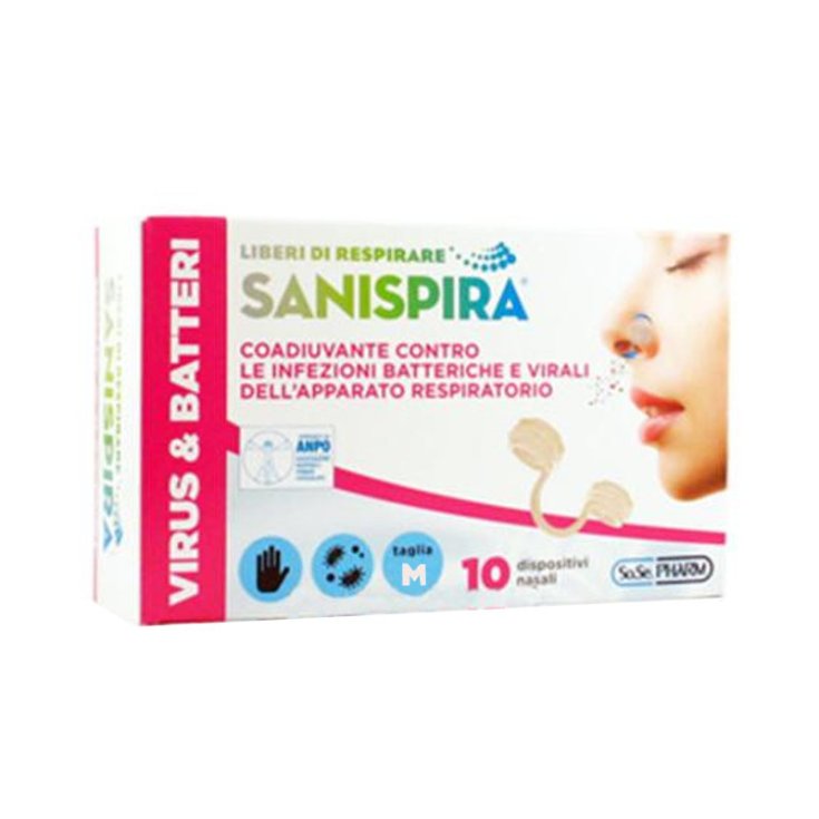 Sanispira&reg; Virus & Batteri Taglia M 10 Pezzi