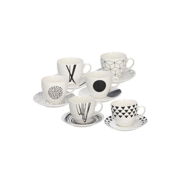 Set 6 Tazze Th&egrave; Tognana Con Piattino