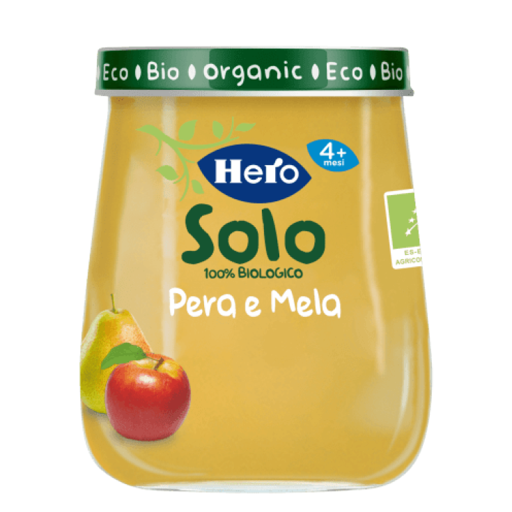 Solo Omogeneizzato Di Frutta Hero 120g Pera E Mela Biologiche