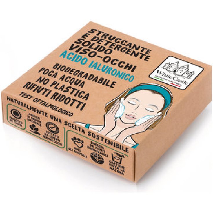 Struccante Detergente Solido Viso Occhi Acido Ialuronico White Castle 80g Struccante Detergente Solido Viso Occhi Acido Ialuronico White Castle 80g