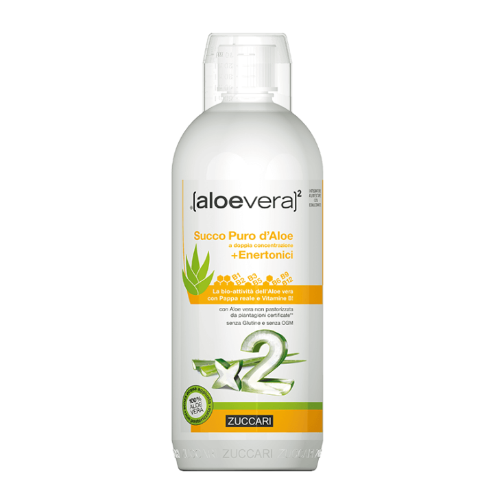 AloeVera2 Succo Puro D'Aloe + Enertonici Zuccari 1000ml