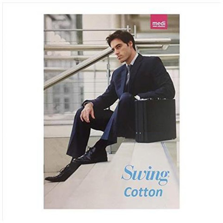 Swing Cotton 1550 Medi 1 Paio Gambaletto Uomo 15mmHg Colore Nero Taglia 3
